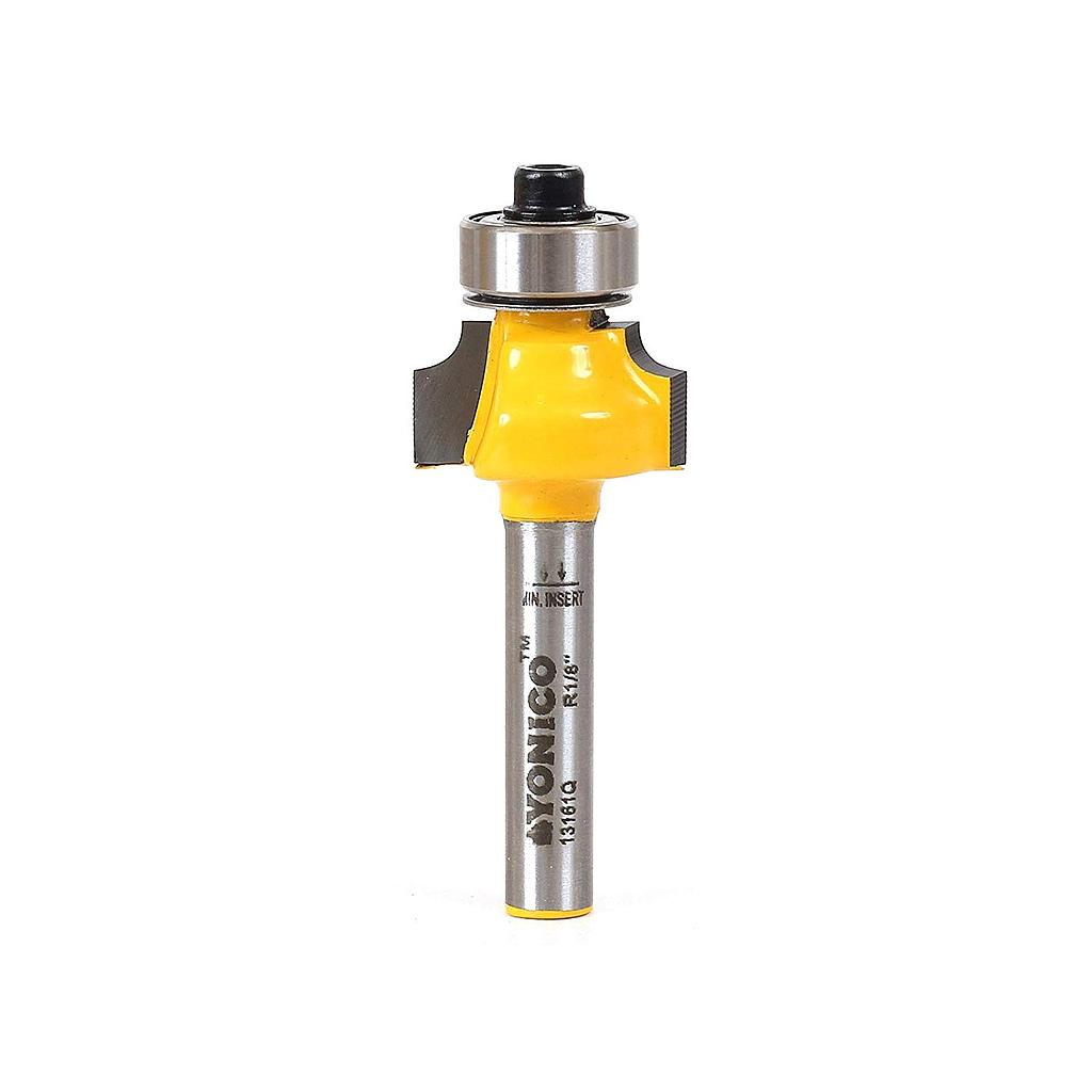 Round Over Edging Router Bit - 1/8" Radius - 1/4" Shank