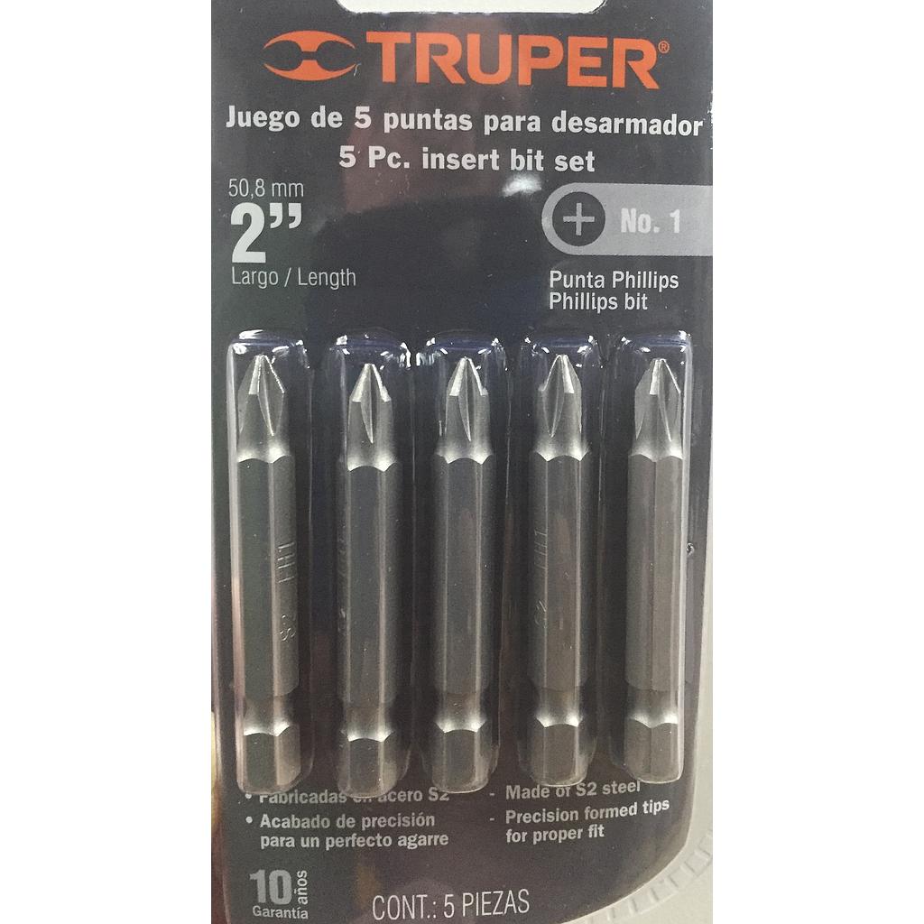 Punta Phillips Taladro Larga (5 Und)